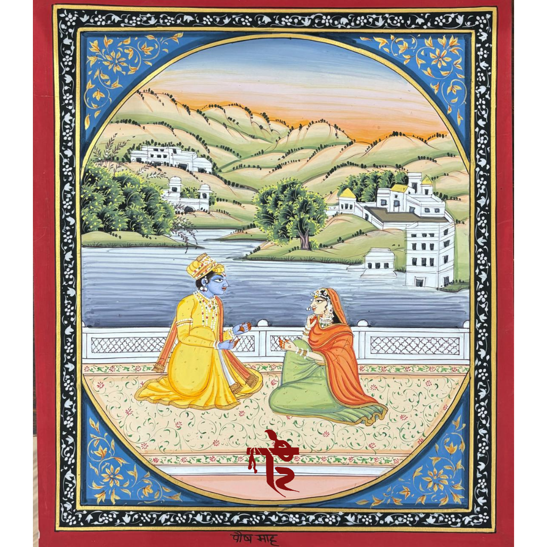 Barahmasa painting for Pausa, December to January